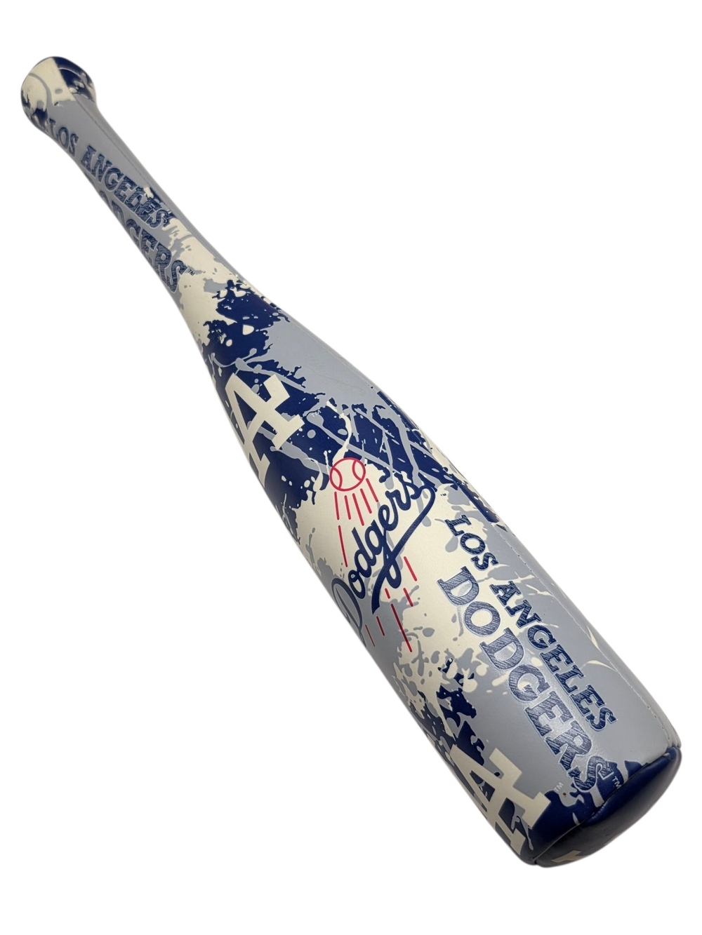 Rawlings LA Dodgers Foam Baseball Bat MLB Grand Slam Softee Blue Splash Print